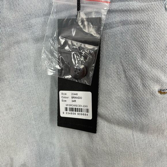 Man X One Teaspoon Mr Browns Jeans 34 Regular Brando NWT - Picture 9 of 12
